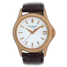 PATEK PHILIPPE 18K Rose Gold 37mm Calatrava Grande Taille 5107 Warranty MINTY  2