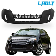 LABLT Front Upper Bumper Cover Plastic Black FO1014107 For 2011-2014 Ford Edge