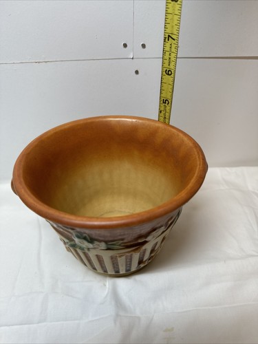 Vintage Roseville Pottery Cherry Blossom Planter Pot l#239-5 No Damage - Picture 8 of 9