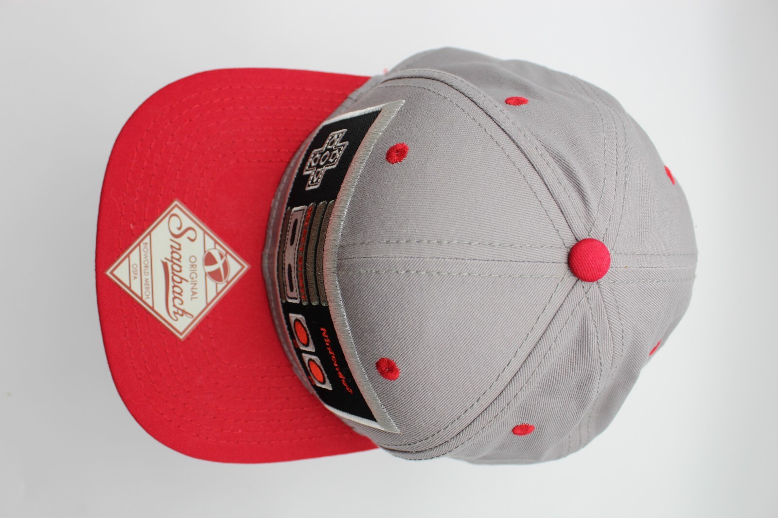 Nintendo NES Controller Hat Cap - Gray Red Embroi… - image 4