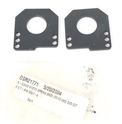 LOT OF 2 NEW KYOTO K-03009 SPRING ENDS, E.T.I. P/N: 5967-4