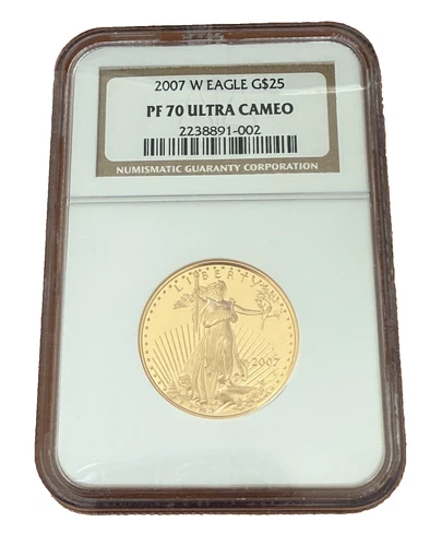 US 2007 W Gold 1/2 oz $25 NGC PF70UC Proof Gold Eagle