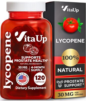 VitaUp Lycopene Supplements for Men 30 mg - USA Made - Prostate Supplements f...