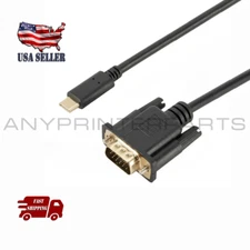 Sonilco USB Type C To VGA Cable 1080P Converter Adapter for Laptop UHD Projector