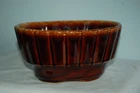 Vintage Hull USA Oval Brown Drip Planter- #720-
