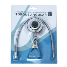 1/2 inch Drive Torque Angle Gauge 360° with Flexible Arm Car Meter Garage Tool