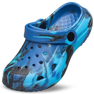 CASOSTELLY Boys Girls Garden Clogs Shoes Kids 11 Little Kid, Navy Blue/Black