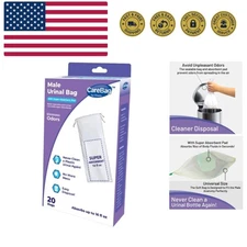 Disposable Male Urinal Bag Carebag Pee Bag Medical Grade with Super Absorbent...