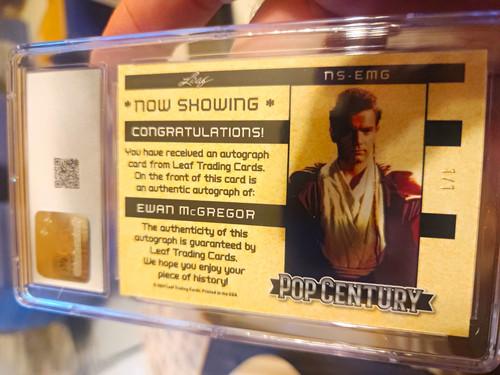 Leaf 2024 Metal Pop Century Ewan McGregor Now Showing Auto CGC 10 Gold  1/1