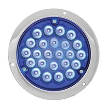 82271 4 Inch Pearl 24 Led Light with Clear Die Cast Housing Blue/Blue