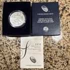 2016-W $1 US Mint Proof American Silver Eagle w/ Box & COA
