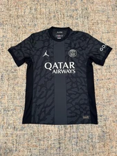 23/24 PSG Fourth Jersey Black Camo Paris Authentic Size Medium