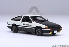 AUTOart 1:64 1986 Toyota Sprinter Trueno Initial D Diecast White/Black Case