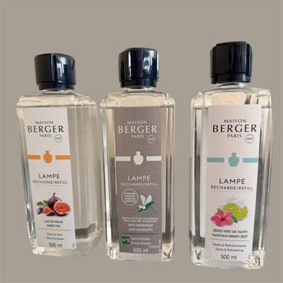 3-er Set Maison Berger Refill Katalythlampe Lampe Berger Sommerdüfte 3x500 ml