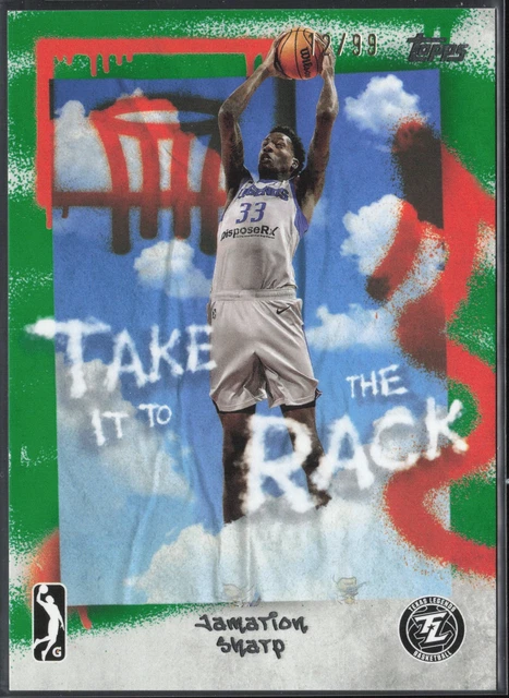Jamarion Sharp 2024-25 Topps G-League Take it to the Rack Green TB-3 /99 Texas