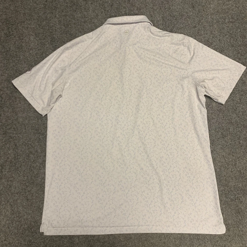 Peter Millar Crown Crafted Golf Polo Mens Size XL Performance Shirt AOP All Over - Image 2 of 4