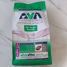 AVA Optimum Health Large Breed Puppy Dry Dog Food (Chicken, 2kg) new