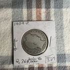1909 Barber Half Dollar Philadelphia Silver Circulated 50C US Coin