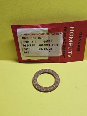 Homelite 69501 Fuel Cap Gasket (Coarse Threads) XL12 XL98A SEZ Super XL, 350 360