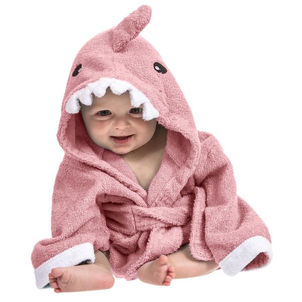 Kapuzenhandtuch Baby: Frottee Bademantel - Babyhandtuch Mit Kapuze --image