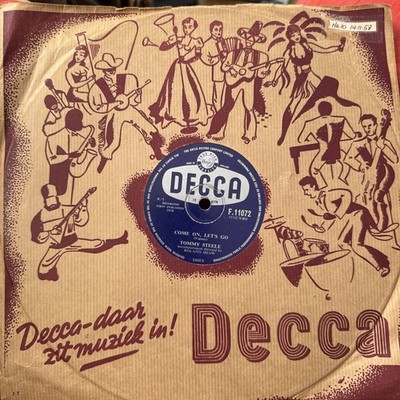 TOMMY STEELE Put a Ring on her Finger / Come On, Let's Go DECCA F.11072 78rpm