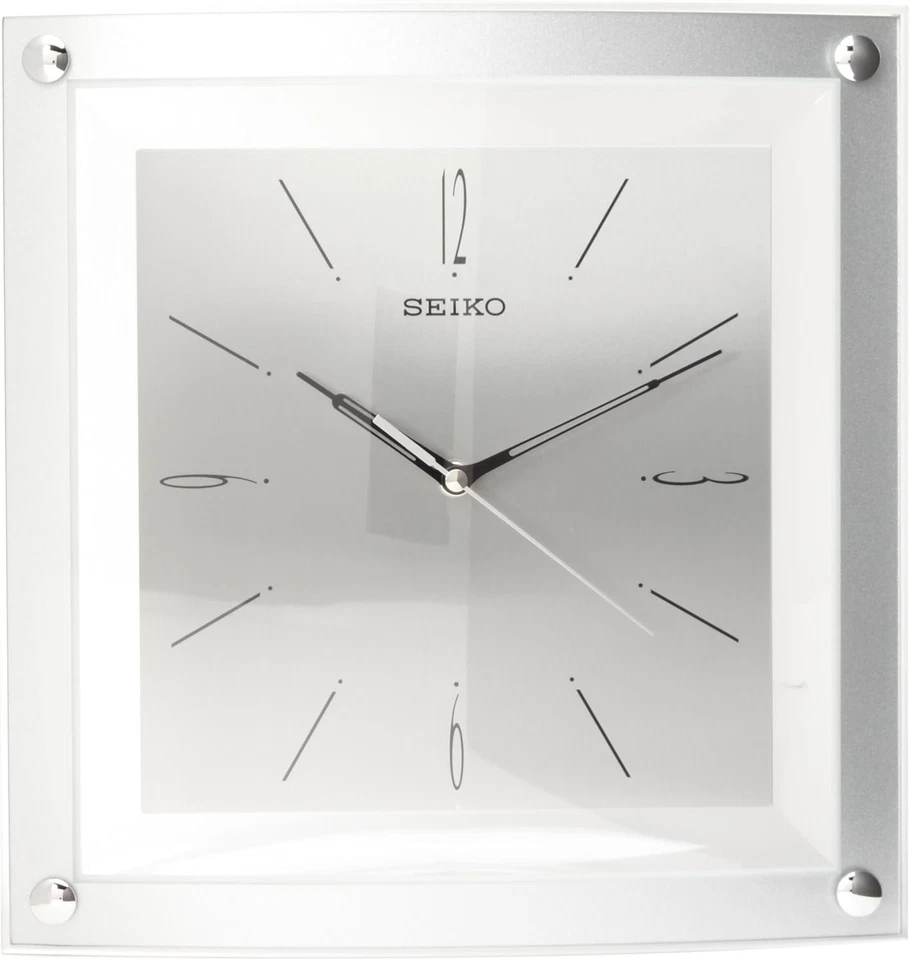 Stylish 15" Silver Metallic Wall Clock with Silent Second Hand for Modern Homes - Image 2 of 2