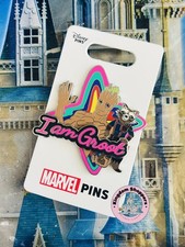 Prendedor 2026 Guardianes de la Galaxia de los Parques Disney I Am Groot y Rocket Racoon OE