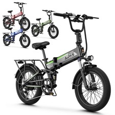 2026 28Mph e-bike 1500W Peak Motor Max 62 Miles Off-Road Mountain Folding Ebike