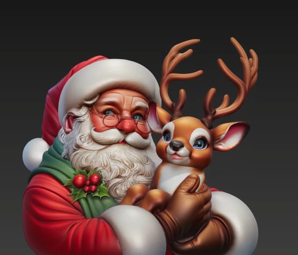 Regalo holográfico 3D de vacaciones | Decoraciones de Navidad Regalo Arte de árbol de Navidad - Imagen 2 de 4