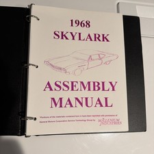 1968 Buick Skylark Assembly Manual Book Rebuild Instructions Illustrations Guide 1968 Buick Skylark Assembly Manual Book Rebuild Instructions Illustrations Guide