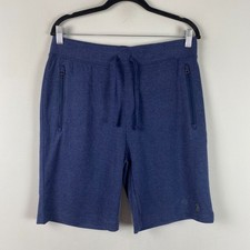 Polo Ralph Lauren Sweat Shorts Mens Small Navy Blue Drawstring 9" Inseam