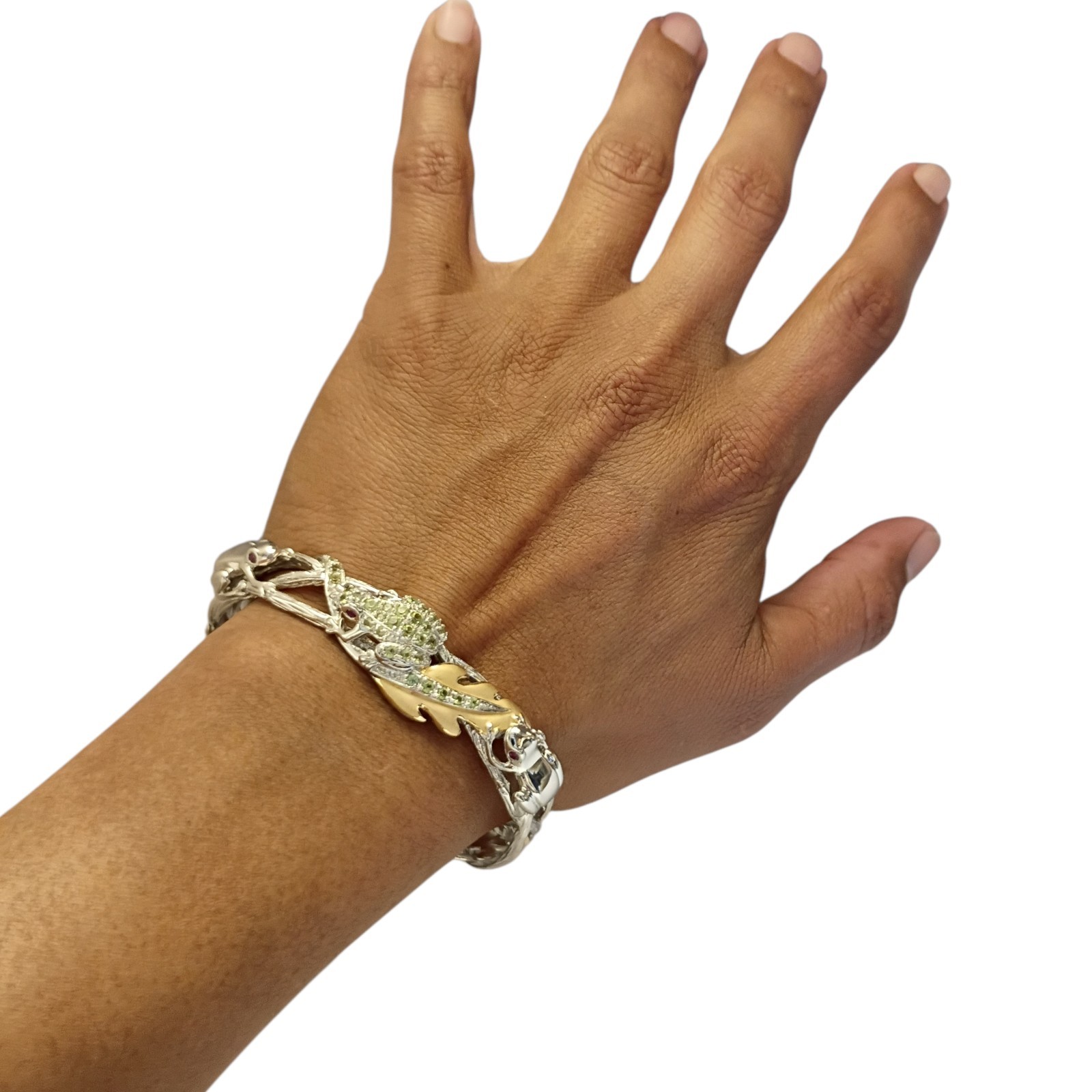 Ross Simons Sterling Silver Frogs Ruby Perodite B… - image 6