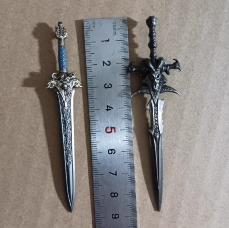 1/12 Soldier Accessories Weapon Metal Swords(2pc) Model 6''Action Figures