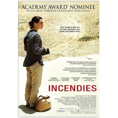Incendies Denis Villeneuve Award Winning Drama Film Poster
