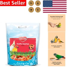 Kaytee Healthy Toppings Papaya Bits Bird Treat 2.5oz Bag Foraging Enrichment