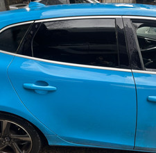 VOLVO V40 R DESIGN 2012-2019 DRIVERS SIDE REAR OSR BARE BLUE DOOR *BREAKING*