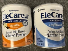 2 cans EleCare Jr Vanilla & Unflavored powder junior formula FAST SHIP *2026*