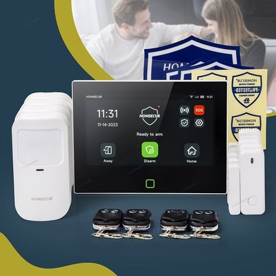 HOMSECUR WF Wireless Home Security Protection System Support 8 Zones 160 Sensors