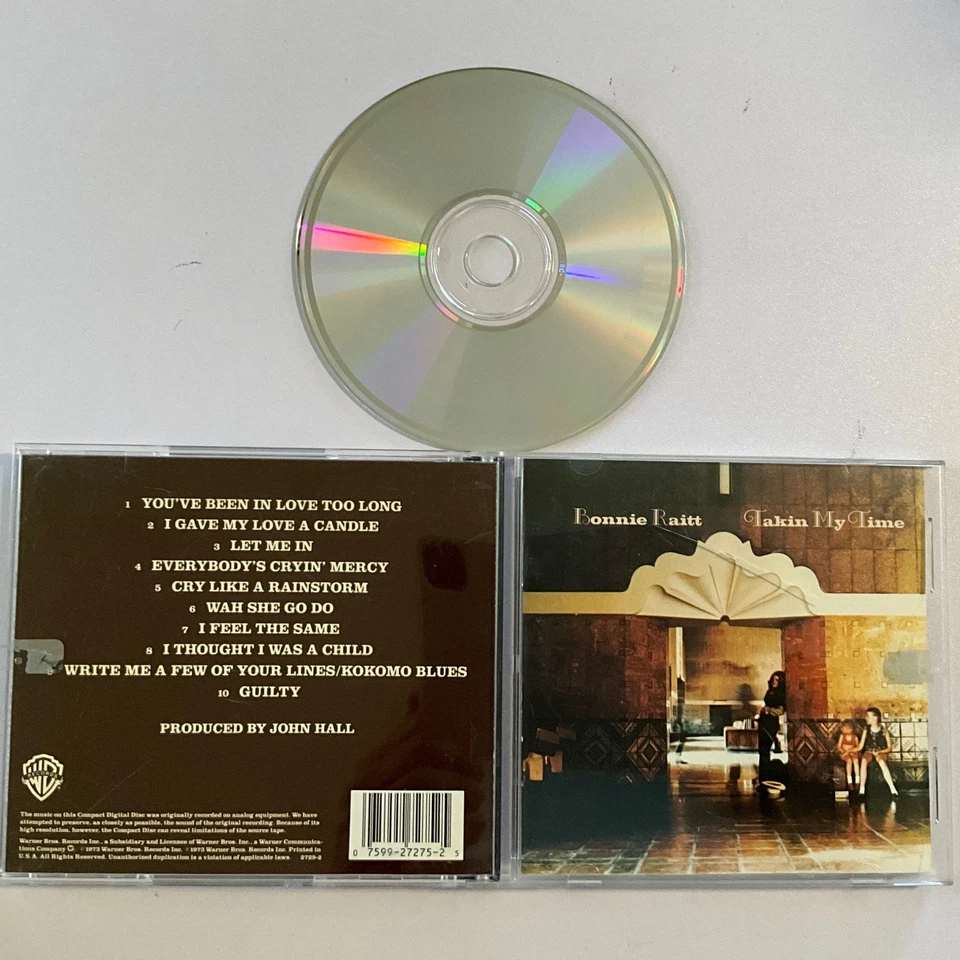 Bonnie Raitt - Takin My Time CD 1973 Rock Warner Bros. Foto 2 de 3