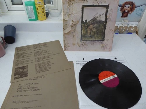 LED ZEPPELIN 4 UNTITLED LP 1971  A3 B3   FIRST UK PRESSING EXCELLENT RECORD  NR!