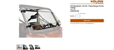 Kolpin Full Tilt Windshield 2623 Polaris Ranger 2013-2019 XP Crew 900 1000 570