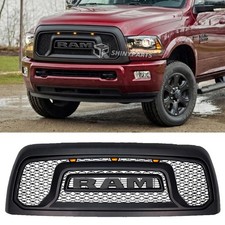 Front Grill For 2013-2018 Dodge Ram 2500 3500 Rebel Style Bumper Grille Hood Led