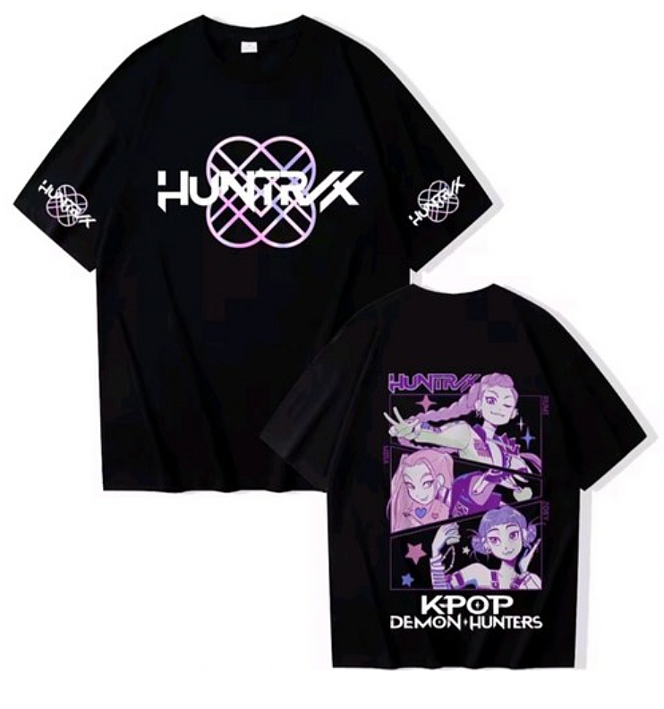 KPop Demon Hunters Kids T-Shirt Children's Shirt Cool Girls Top - Foto 3