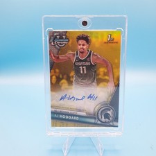 2023-24 Bowman University Chrome Prospect Autographs AJ Hoggard Yellow Ref /75