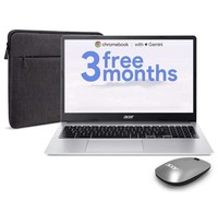 Acer 315 15.6in Celeron 4GB 128GBChromebook - Silver