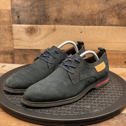 SCARPE ELEGANTI UOMO CLARKS MADE IN ENGLAND NERE SCAMOSCIATE NABUK OXFORDS TAGLIA 9