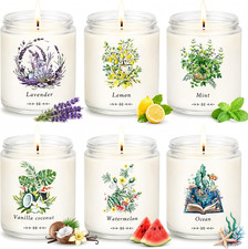 6 Pack Scented Candles Gift Set for Women, Soy Wax Jar Candles for Home, 37.8 Oz