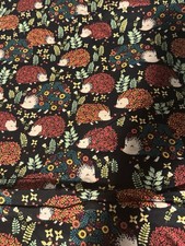 snuggle flannel fabric-1 Yard - Hedgehog