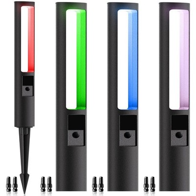 Crodial Voltage Landscape Lighting Kit 5W Rgbw Pathway Lights One-Click Control