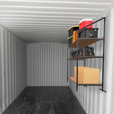 4PCS Cargo Shipping Container Shelving Shelf Brackets Powder Coated Universal